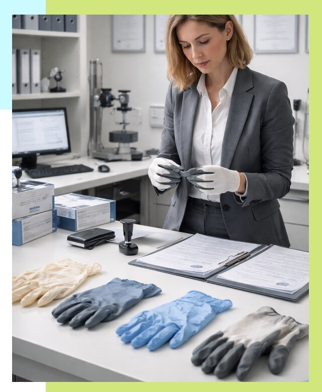 Сертификация перчаток в Ломоносове от 8708 р. | Алешин-Лмн