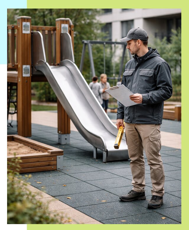 Сертификация детских площадок в Ломоносове от 25613 р. | Алешин-Лмн