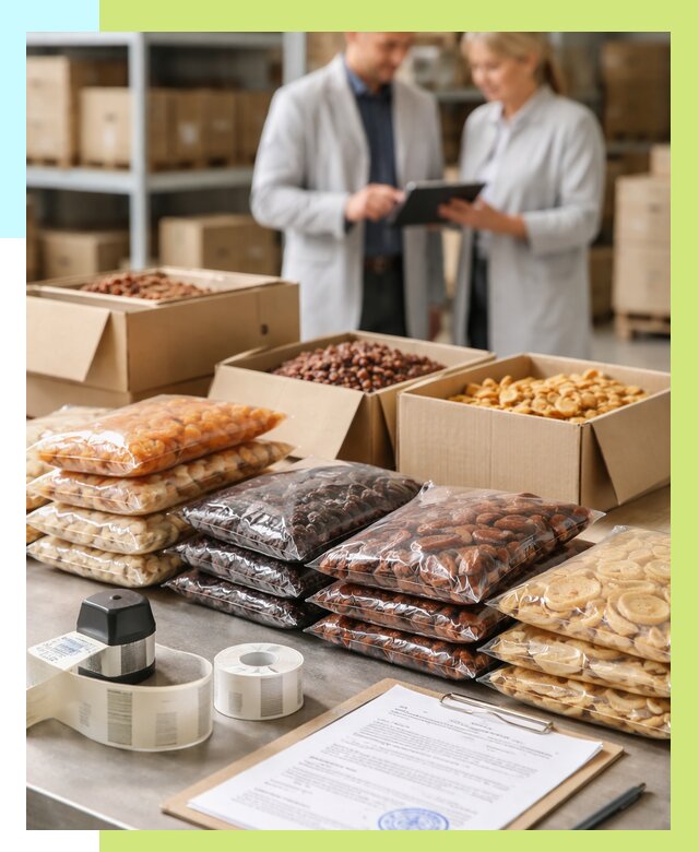 Сертификация сухофруктов в Ломоносове от 12294 р. | Алешин-Лмн под ключ