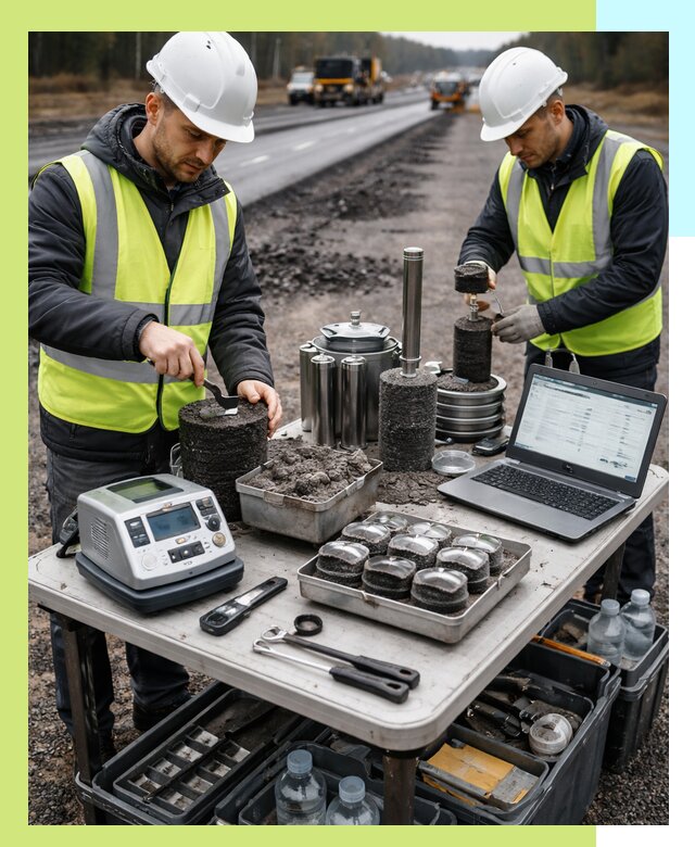 Сертификация асфальта: испытания и подтверждение в Ломоносове