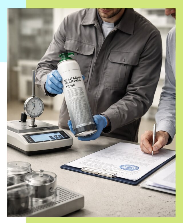 Сертификация монтажной пены в Ломоносове от 15368 р. | Алешин-Лмн