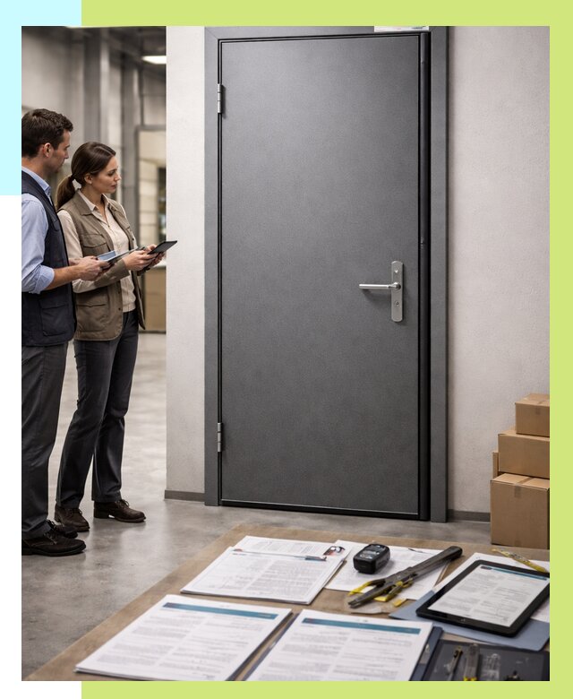 Сертификация противопожарных дверей в Ломоносове от 9221 р. | Алешин-Лмн