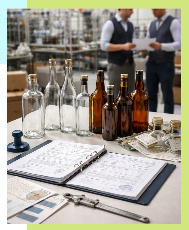 Сертификация стеклянных бутылок в Ломоносове от 25613 р. | Алешин-Лмн