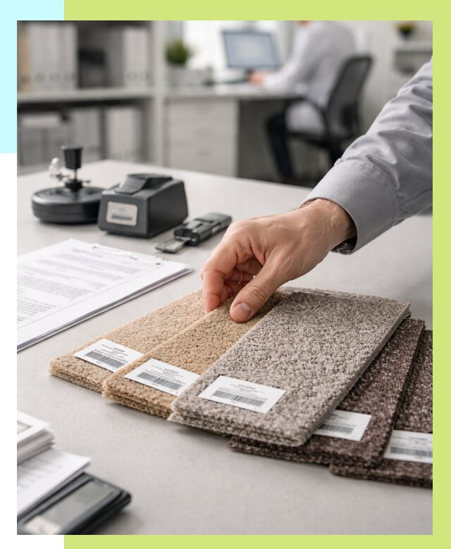 Сертификация ковролина в Ломоносове от 15368 р., Алешин-Лмн