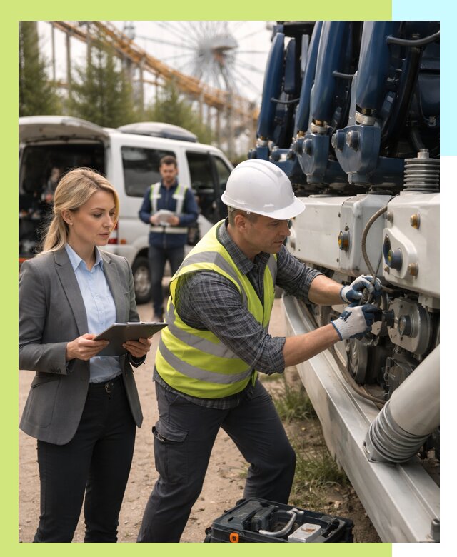 Сертификация аттракционов и проверка безопасности в Ломоносове