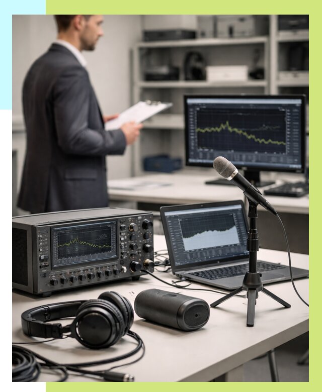 Сертификация аудиотехники в Ломоносове от 15368 р., Алешин-Лмн