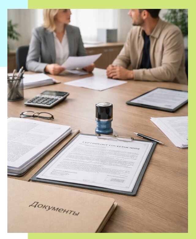 Сертификат соответствия на продукцию в Ломоносове от 15368 р.|Алешин-Лмн