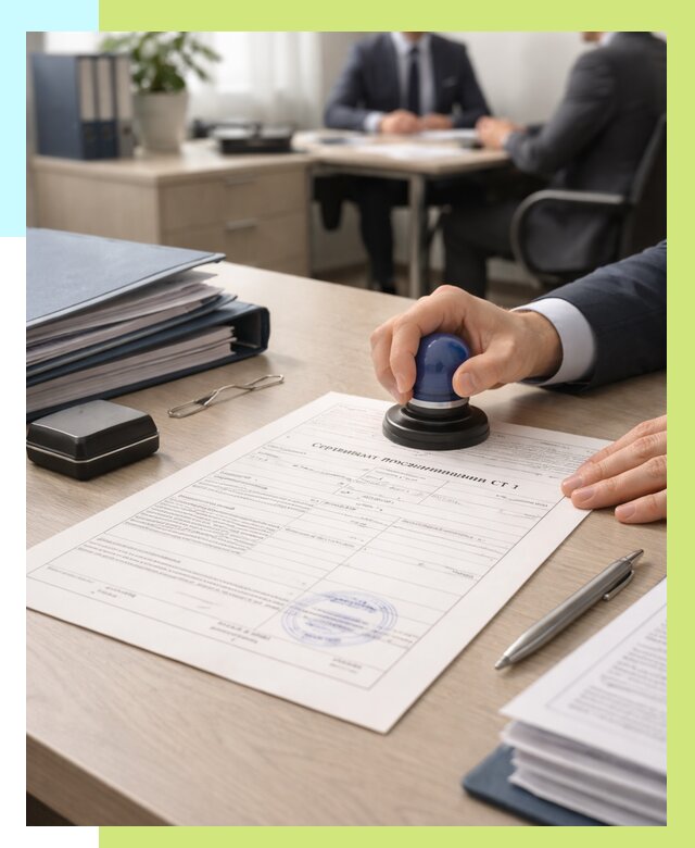 Сертификат происхождения СТ 1 в Ломоносове от 4610 р. | Алешин-Лмн