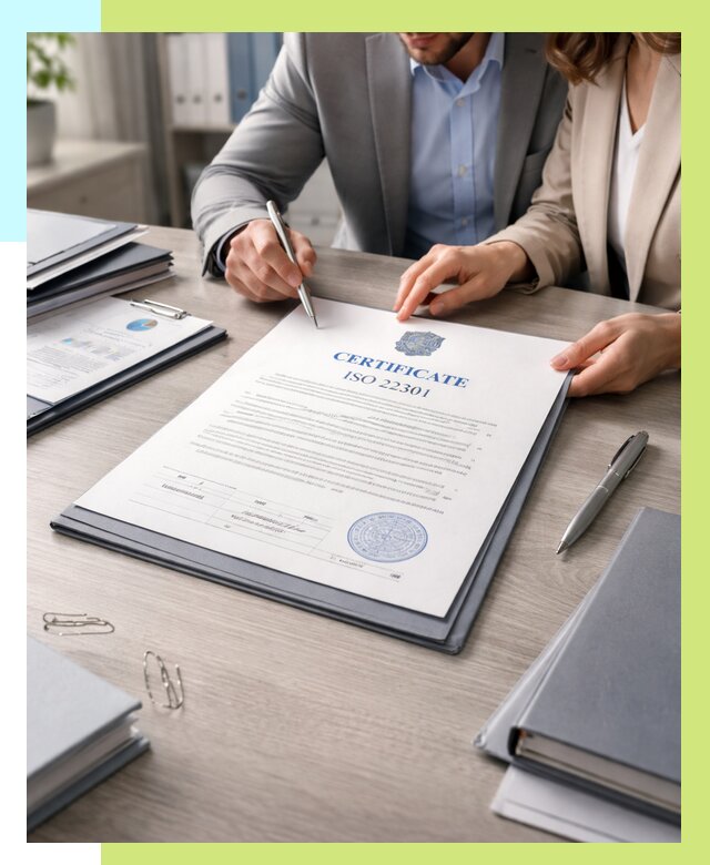 Сертификат ISO 22301 в Ломоносове от 46103 р. | Алешин-Лмн срочно